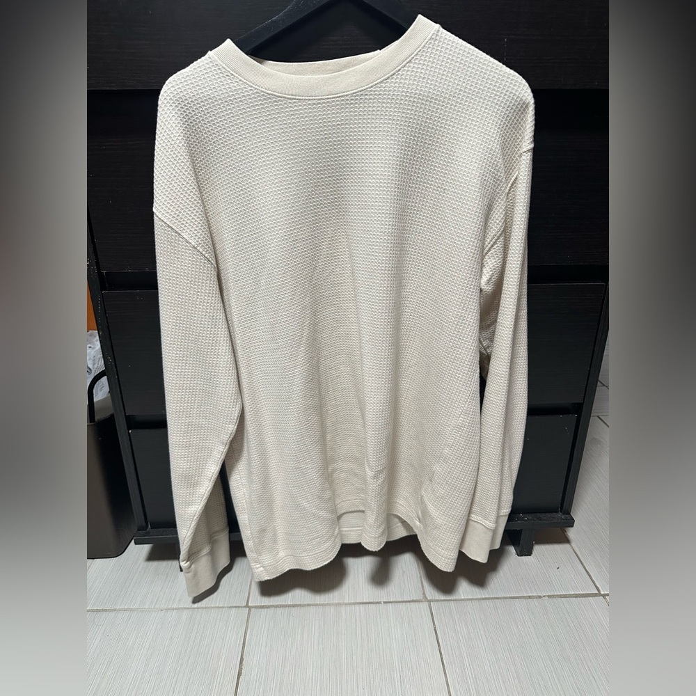 Abercrombie & Fitch Off-White Waffle Knit